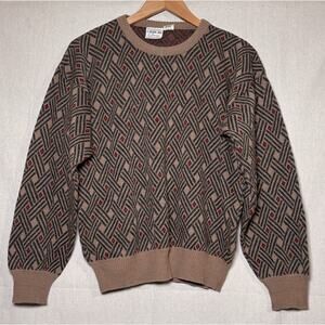 Giorgio di Firenze Wool Blend Knit Sweater Made in Italy Mens Sz Medium Vintage